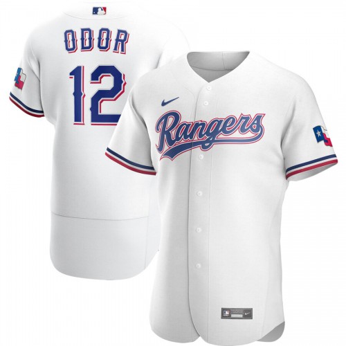 Texas Texas Rangers #12 Rougned Odor Men's White Home 2020 Authentic Player Jersey Men's
