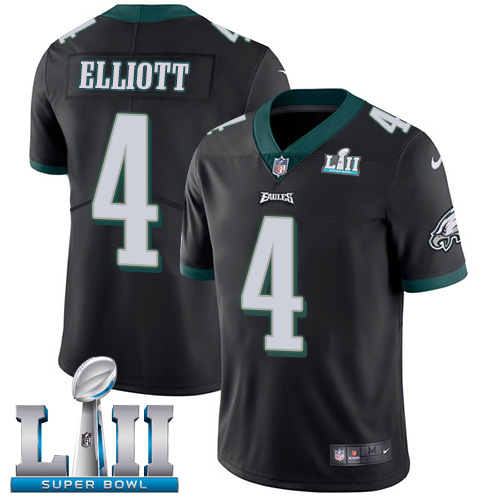 Philadelphia Eagles #4 Jake Elliott Black Alternate Super Bowl LII Youth Stitched Vapor Untouchable Limited Jersey Youth