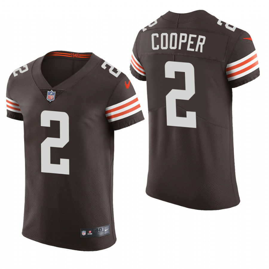 Cleveland Browns #2 Amari Cooper Men's Brwon Team Color Men's Stitched 2020 Vapor Untouchable Elite Jersey