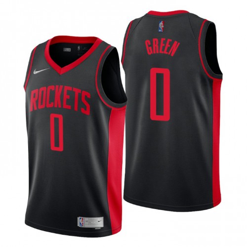 Houston Houston Rockets #0 Jalen Green Black Youth Swingman 2020-21 Earned Edition Jersey Youth