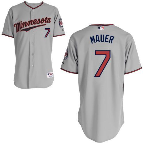 Minnesota Twins #7 Joe Mauer Grey Stitched Youth Jersey Youth