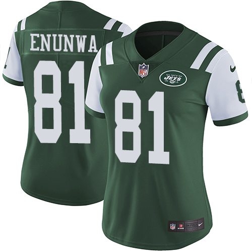 New York Jets #81 Quincy Enunwa Green Team Color Women's Stitched Vapor Untouchable Limited Jersey Womens