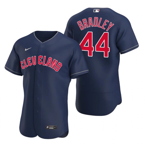Cleveland Guardians #44 Bobby Bradley Navy Men's 2022 Authentic Alternate Jersey Men's