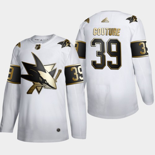 San Jose San Jose Sharks #39 Logan Couture Men's Adidas White Golden Edition Limited Stitched Jersey Men's
