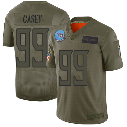 Tennessee Titans #99 Jurrell Casey Camo Youth Stitched Limited 2019 Salute to Service Jersey Youth