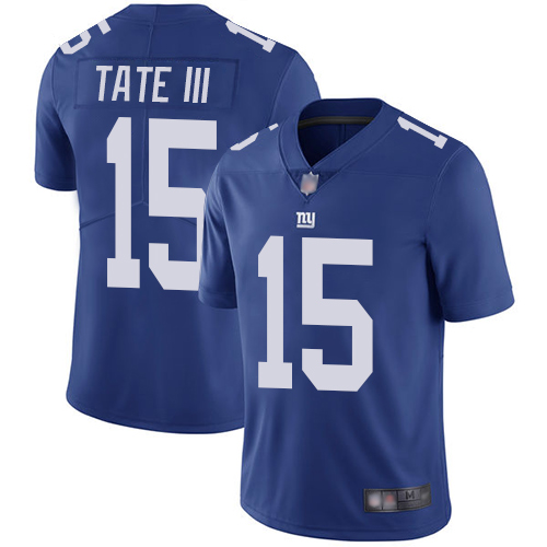 New York Giants #15 Golden Tate III Royal Blue Team Color Men's Stitched Vapor Untouchable Limited Jersey Men's