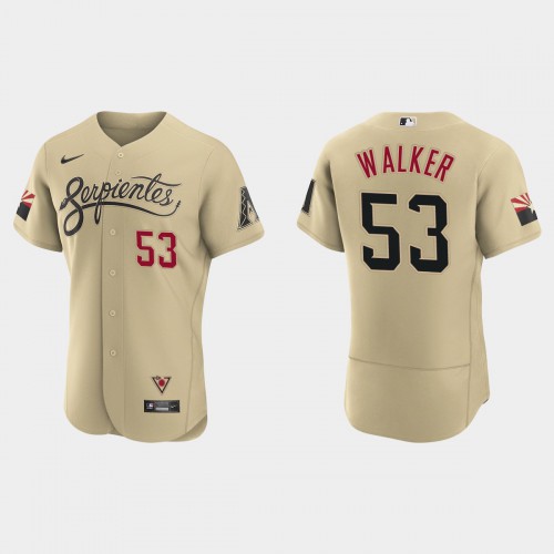 Arizona Arizona Diamondbacks #53 Christian Walker Men's 2021 City Connect Authentic Jersey Gold Men's