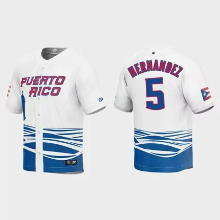 Enrique Hernandez Puerto Rico Baseball 2023 World Baseball Classic Jersey – White