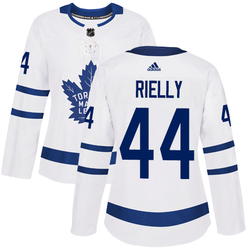 Adidas Maple Toronto Maple Leafs #44 Morgan Rielly White Road Authentic Women's Stitched Jersey Womens