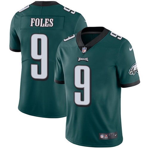 Philadelphia Eagles #9 Nick Foles Midnight Green Team Color Youth Stitched Vapor Untouchable Limited Jersey Youth