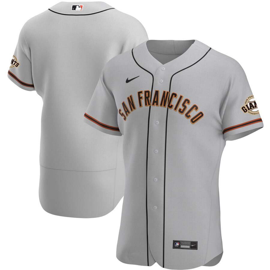 San Francisco Giants Men's Gray Road 2020 Authentic Official Team Jersey