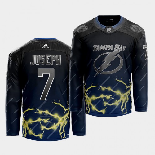 Adidas Tampa Bay Lightning #7 Mathieu Joseph 2021 City Concept Stitched Jersey - Black Men's