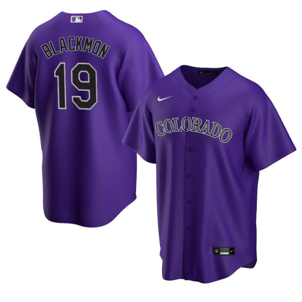 Men's Youth Women's Colorado Rockies 19 Replica Purple Alternate 2020 Replica Charlie Blackmon Jersey