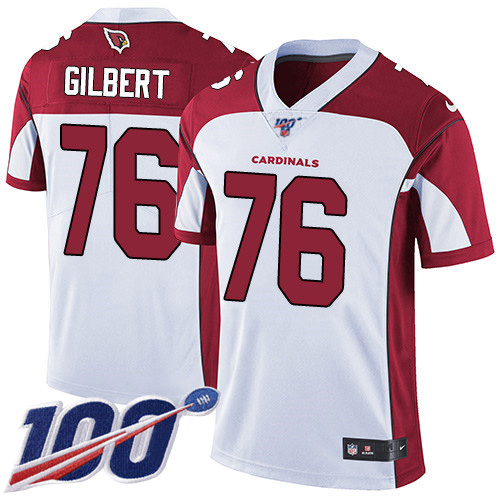 Cardinals #76 Marcus Gilbert White Youth Stitched 100th Season Vapor Untouchable Limited Jersey
