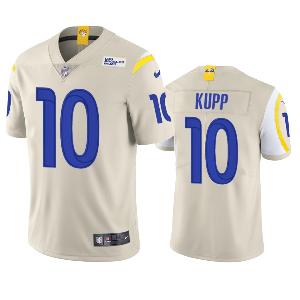Los Angeles Rams #10 Cooper Kupp Men's Vapor Limited Jersey - Bone