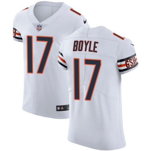 Bears #17 Tim Boyle White Men's Stitched Vapor Untouchable Elite Jersey