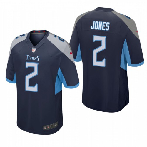 Tennessee Tennessee Titans #2 Julio Jones Youth Game Jersey - Navy Youth