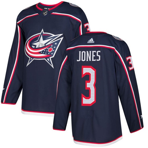 Adidas Columbus Blue Jackets #3 Seth Jones Navy Blue Home Authentic Stitched Jersey Men's