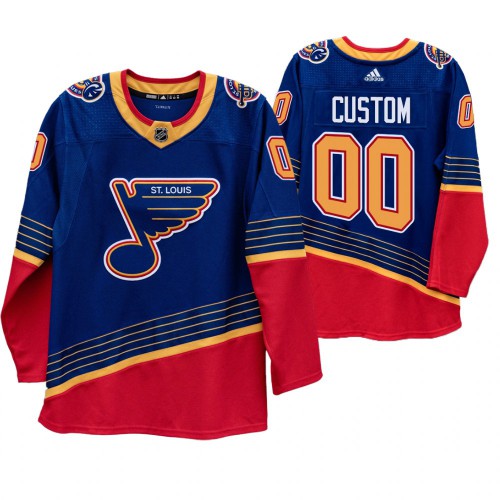 St. Louis Blues Custom 90s Vintage 2019-20 Authentic Royal Jersey