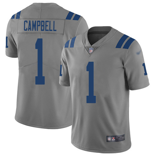Colts #1 Parris Campbell Gray Men's Stitched Limited Inverted Legend Jersey
