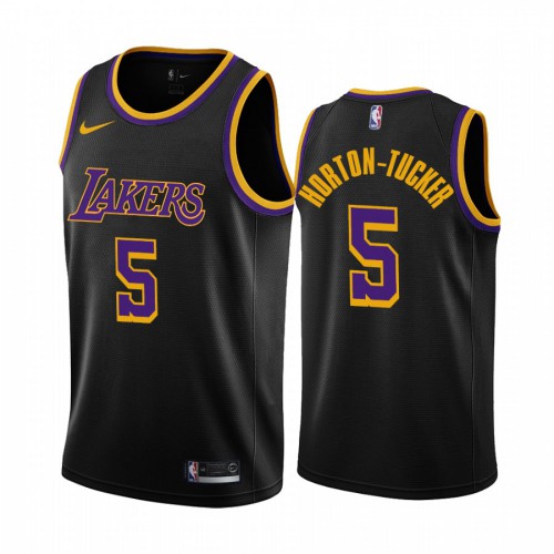 Los Angeles Los Angeles Lakers #5 Talen Horton-Tucker Black Womens Swingman 2020-21 Earned Edition Jersey Womens