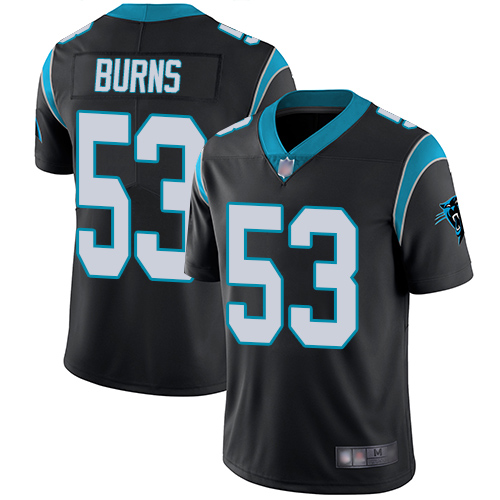 Panthers #53 Brian Burns Black Team Color Men's Stitched Vapor Untouchable Limited Jersey