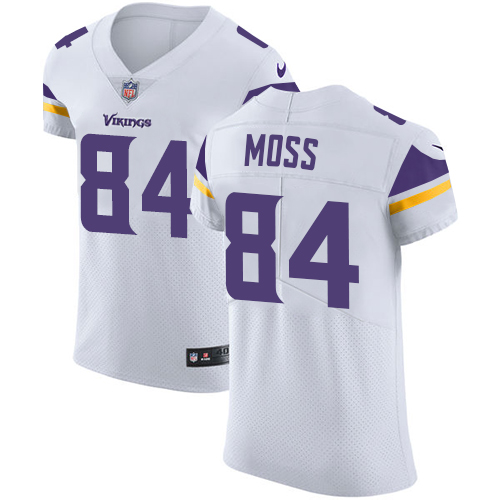 Vikings #84 Randy Moss White Men's Stitched Vapor Untouchable Elite Jersey
