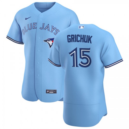Toronto Toronto Blue Jays #15 Randal Grichuk Men's Light Blue Alternate 2020 Authentic Player Jersey Men's