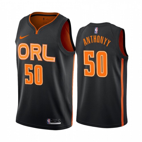 Orlando Magic #50 Cole Anthony Mens 2019-20 Black City Edition Jersey Mens