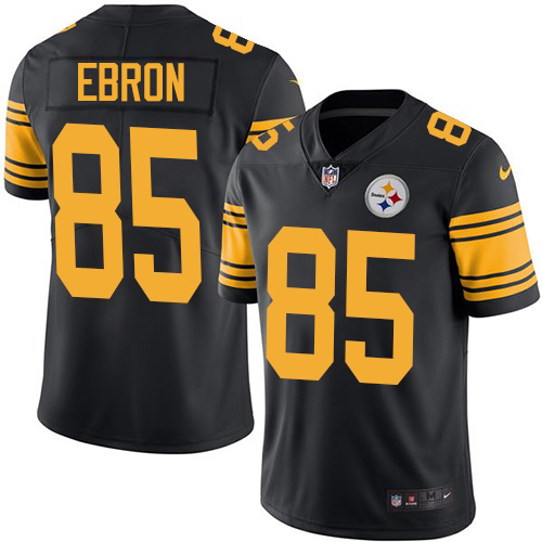 Pittsburgh Steelers #85 Eric Ebron Black Men's Stitched Limited Rush Jersey Men's