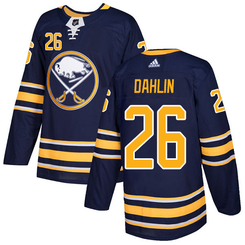 Adidas Buffalo Sabres #26 Rasmus Dahlin Navy Blue Home Authentic Stitched Jersey Men's