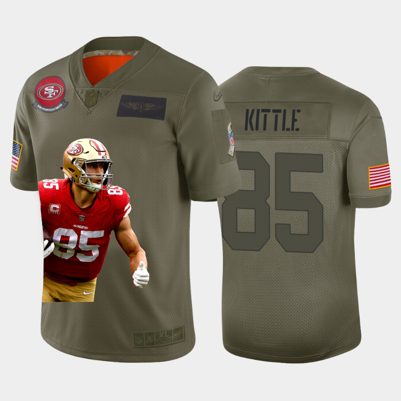 San Francisco 49ers #85 George Kittle Team Hero 1 Vapor Limited Jersey Camo