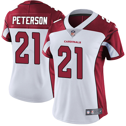 Cardinals #21 Patrick Peterson White Women's Stitched Vapor Untouchable Limited Jersey