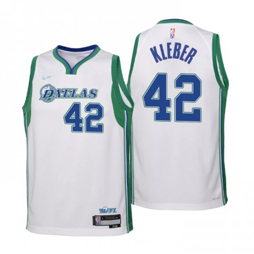 Dallas Dallas Maverickss #42 Maxi Kleber Youth White 2021/22 Swingman Jersey - City Edition Youth