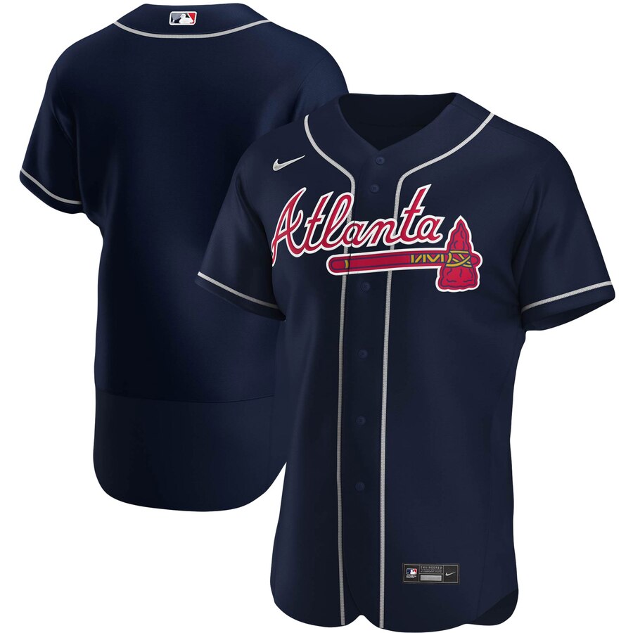 Atlanta Braves Men's Navy Alternate 2020 Authentic Official Team Jersey