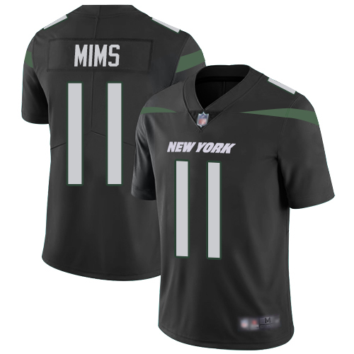 New York Jets #11 Denzel Mim Black Alternate Men's Stitched Vapor Untouchable Limited Jersey Men's