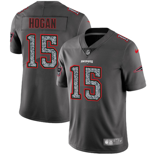 New England Patriots #15 Chris Hogan Gray Static Youth Stitched Vapor Untouchable Limited Jersey Youth