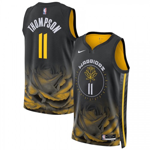 Golden State Golden State Warriors #11 Klay Thompson Unisex Black 2022-23 Swingman Jersey - City Edition Mens