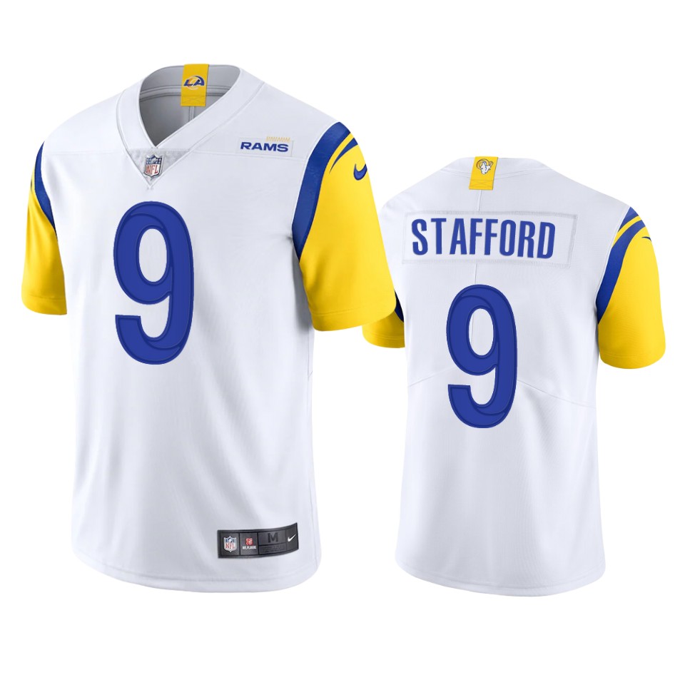 Los Angeles Rams #9 Matthew Stafford Men's Alternate Vapor Limited Jersey - White