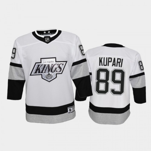Adidas Los Angeles Kings #89 Rasmus Kupari Youth 2021-22 Alternate Game Jersey - White Youth