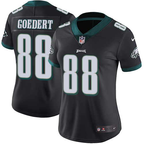 Eagles #88 Dallas Goedert Black Alternate Women's Stitched Vapor Untouchable Limited Jersey