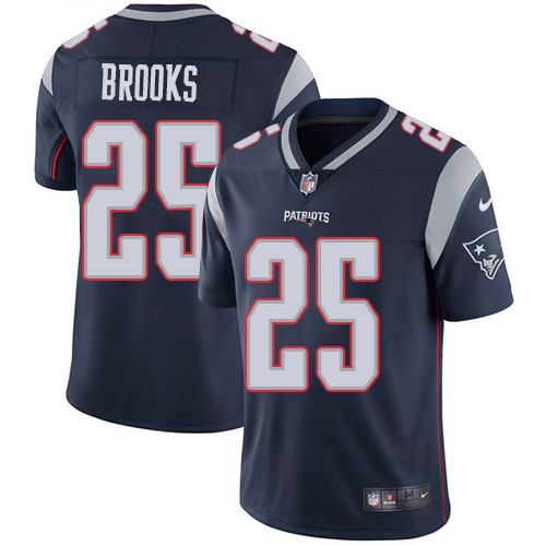 New England Patriots #25 Terrence Brooks Navy Blue Team Color Youth Stitched Vapor Untouchable Limited Jersey Youth