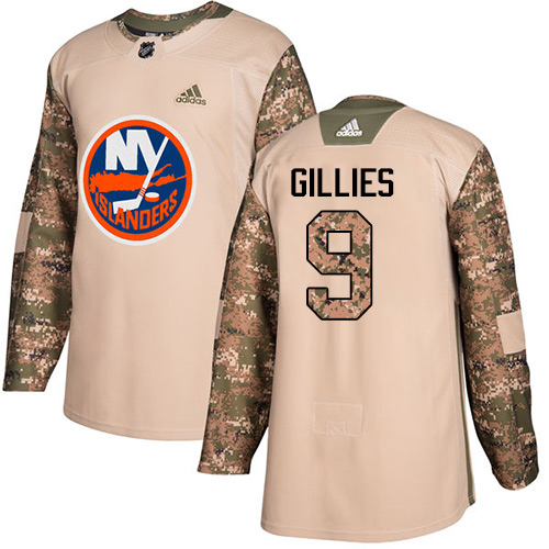 Adidas New York Islanders #9 Clark Gillies Camo Authentic 2017 Veterans Day Stitched Jersey Men's