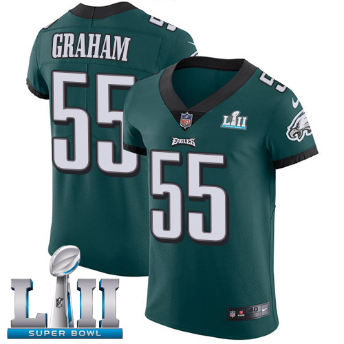 Eagles #55 Brandon Graham Midnight Green Team Color Super Bowl LII Men's Stitched Vapor Untouchable Elite Jersey