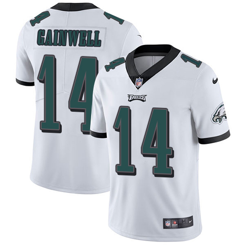 Eagles #14 Kenneth Gainwell White Youth Stitched Vapor Untouchable Limited Jersey