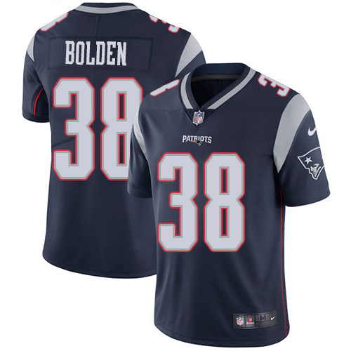 New England Patriots #38 Brandon Bolden Navy Blue Team Color Men's Stitched Vapor Untouchable Limited Jersey Men's