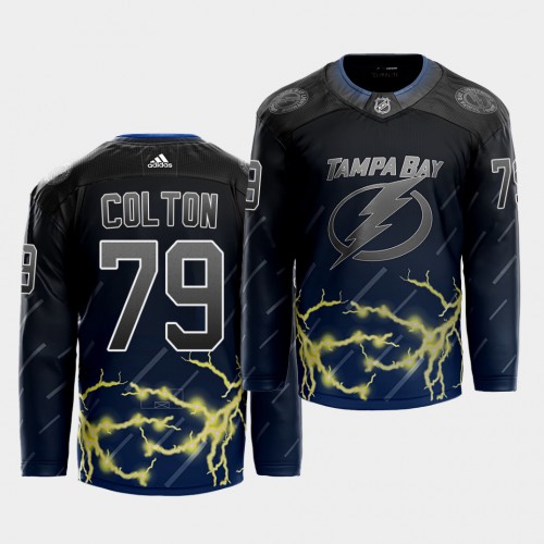 Adidas Tampa Bay Lightning #79 Ross Colton 2021 City Concept Stitched Jersey - Black Men's