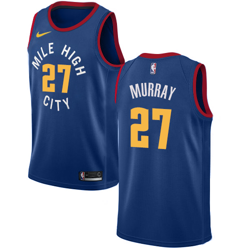 Denver Nuggets #27 Jamal Murray Blue Youth Swingman Statement Edition Jersey Youth