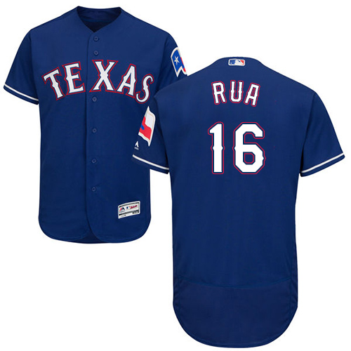 Texas Rangers #16 Ryan Rua Blue Flexbase Authentic Collection Stitched Jersey Men's