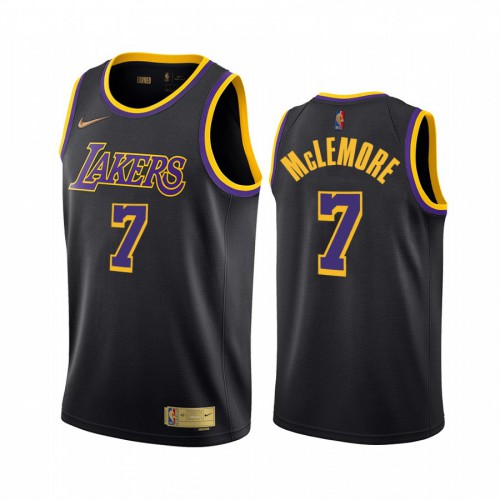 Los Angeles Los Angeles Lakers #7 Ben McLemore Black Womens Swingman 2020-21 Earned Edition Jersey Womens